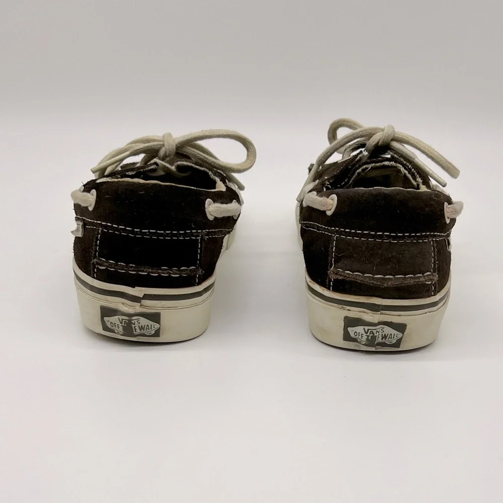 Vans Vintage Zapato Del Barco Brown Suede Size Men 7.5/Women 9